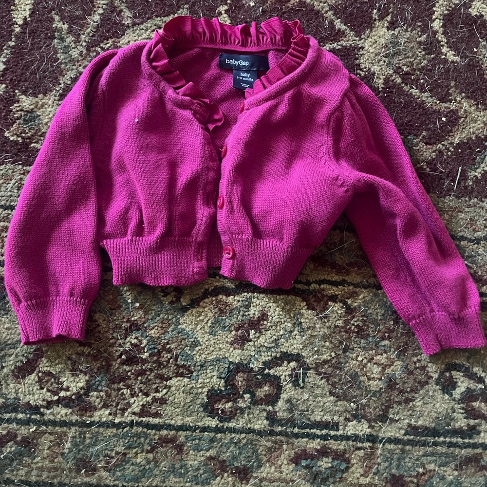 GAP Pink Cardigan Size 3/6 Months